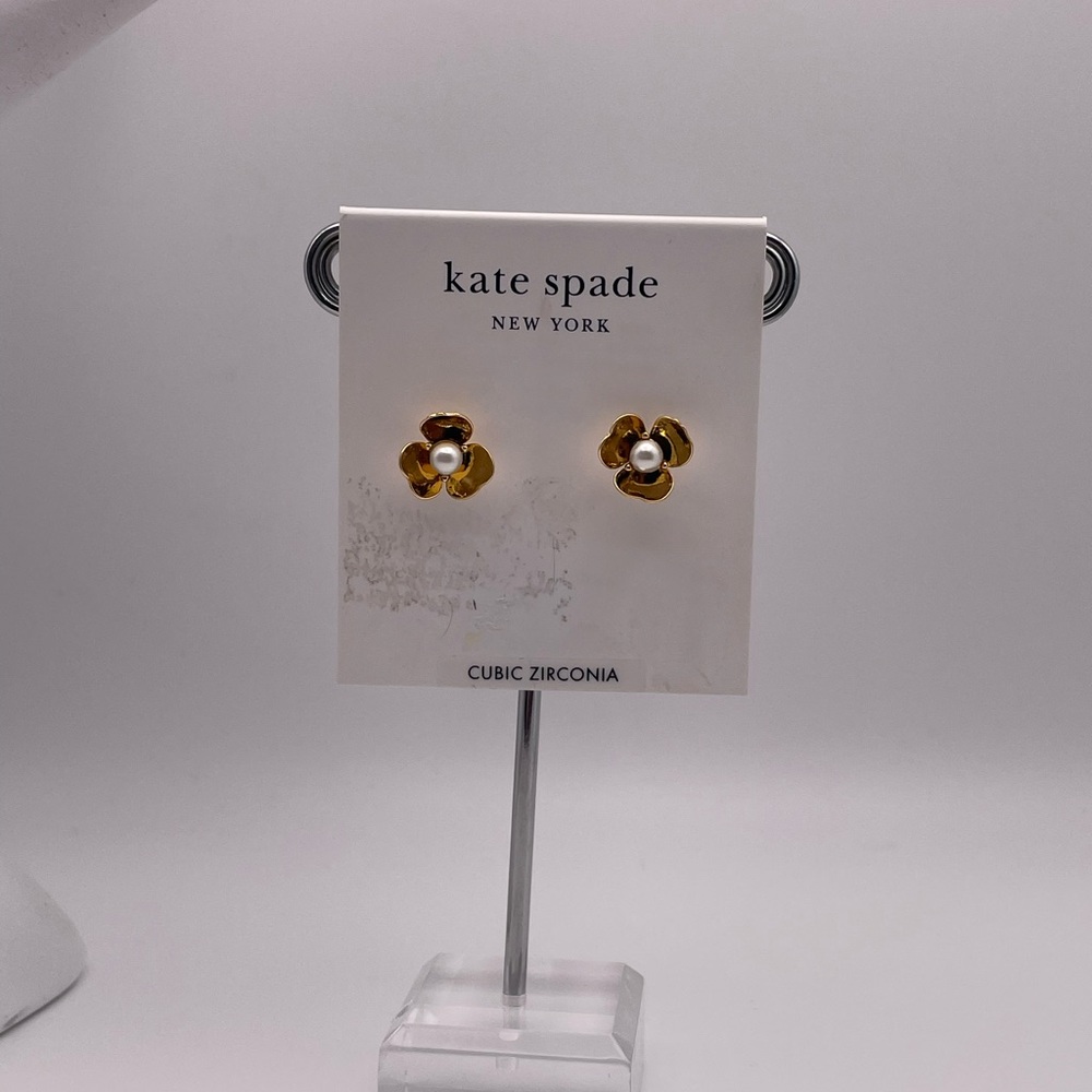 Kate Spade Gold Flower Earrings